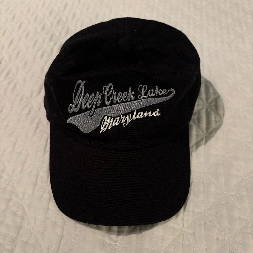 Deep creek maryland black ball cap